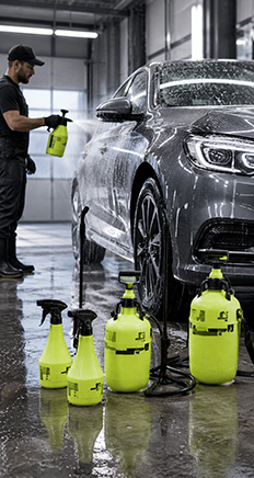 Biltvätt med skumsprutor – SwedWashSystem