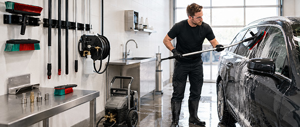Handtvätt av bil med borste – SwedWashSystem