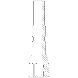 Kopplingsnippel KW-Profi 1/4" inv., SW19, Rostfritt stål – SwedWashSystem
