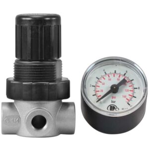 Tryckregulator 0,5-10 bar med manometer